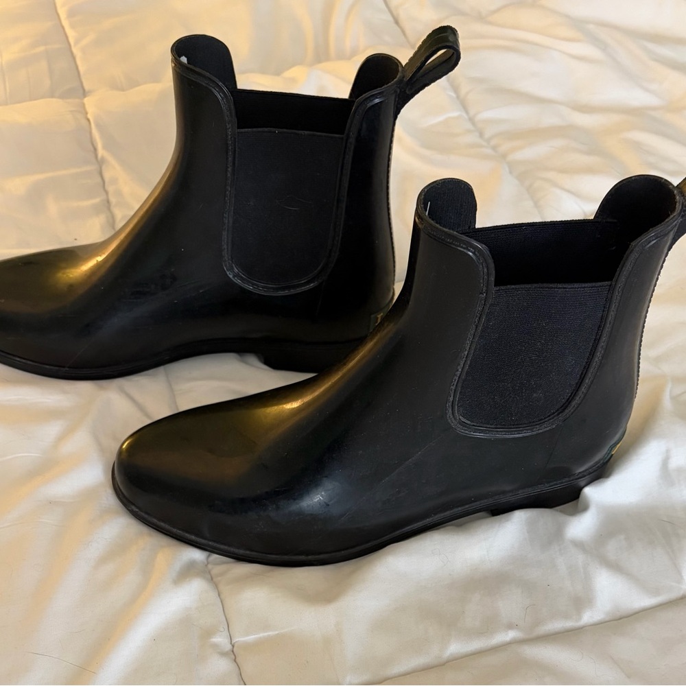 Black Ralph Lauren Rain Boots - Picture 2 of 3